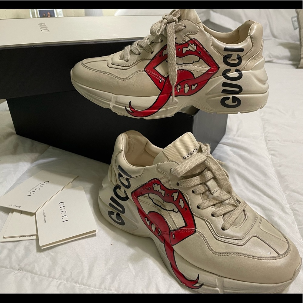 Gucci Rhyton Sneaker with mouth print